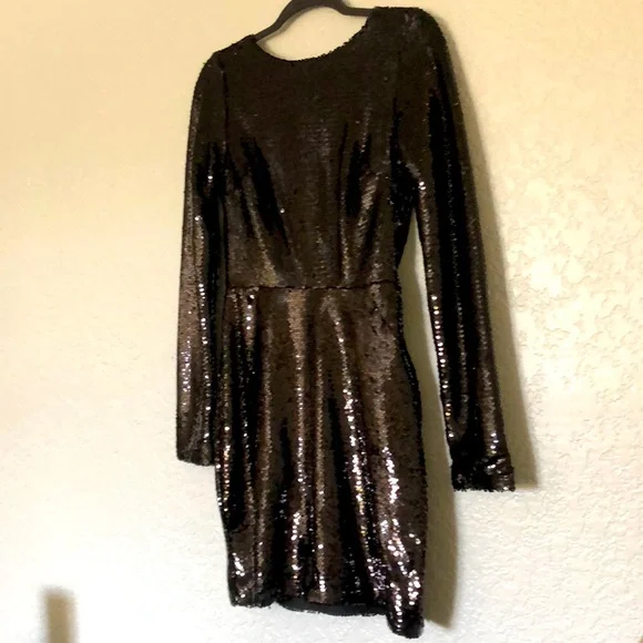 Nasty Gal Discontinued Black Sequin Dress (Never Worn) - Picture 2 of 5